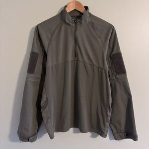 Condor Tactical Shirt M Green Combat Long Sleeve 1/4 Zip Ripstop Breathable